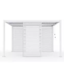 PANNELLO SINGOLO FISSO PER PERGOLE RIVIERA "BLIND" IN ALLUMINIO BIANCO 123X238 CM