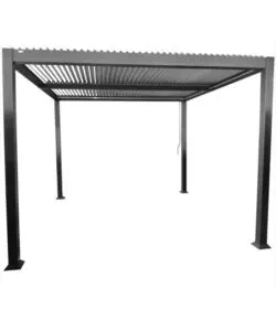 PERGOLA BIOCLIMATICA RIVIERA "SOLANUM PLUS" IN ALLUMINIO ANTRACITE 300X400X240 CM