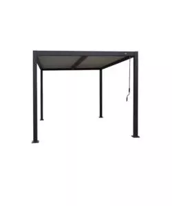 PERGOLA BIOCLIMATICA RIVIERA "SOLANUM PLUS" IN ALLUMINIO ANTRACITE 3X4X2,4 MT