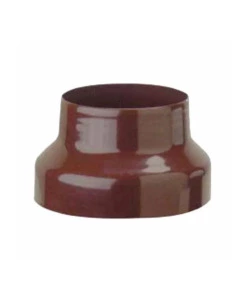 RIDUZIONE PER TUBO IN ACCIAIO SMALTATO MARRONE, DIAMETRO 13-12 CM