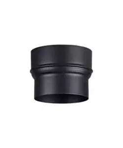 MAGGIORAZIONE PER STUFA IN ACCIAIO SMALTATO VERNICIATO NERO OPACO, DIAMETRO 10-12 CM