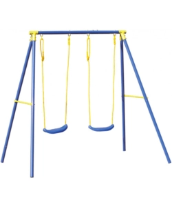 ALTALENA DOPPIA PER BAMBINI ESSENZA "2 MISURA" IN ACCIAIO E PLASTICA COLORE BLU 209X142X182 CM