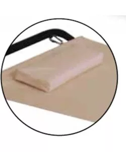 AMACA DA ESTERNO ESSENZA "JAVA" IN ACCIAIO E PVC COLORE BEIGE 210X80X65 CM