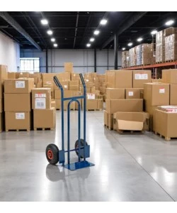 CARRELLO PER TRASPORTO UNIVERSALE CON RUOTE PNEUMATICHE E PORTATA MASSIMA DI 200 KG ESSENZA 48X52X110 CM