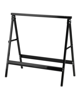 CAVALLETTO DA LAVORO PIEGHEVOLE ESSENZA IN ACCIAIO COLORE NERO CON PORTATA MASSIMA DI 100 KG 37X78X76 CM