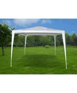 GAZEBO DA ESTERNO ESSENZA "FACILE" IN ACCIAIO COLORE BIANCO 3X4 METRI