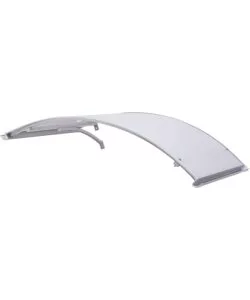 PENSILINA DA ESTERNO AD ARCO ESSENZA CON SUPPORTO GRIGIO E COPERTURA IN POLICARBONATO COMPATTO SATINATO OPALINO 140x90 CM