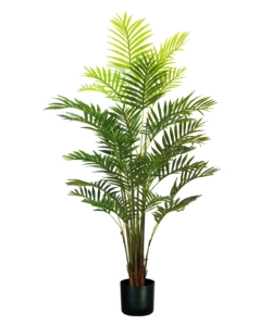 PIANTA DI PALMA ARECA IN POLIETILENE CON 33 FOGLIE, 160 CM