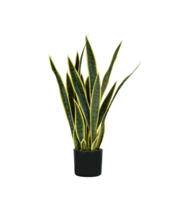 PIANTA DI SANSEVIERIA IN POLIETILENE CON 21 FOGLIE, 75 CM