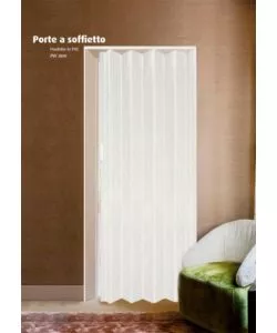 PORTA A SOFFIETTO DA INTERNO ESSENZA COLORE BIANCO VENATO 82X214 CM