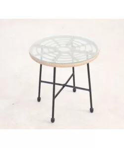 SET DA ESTERNO ESSENZA "FIJI" IN ACCIAIO E POLYRATTAN, 2 SEDUTE