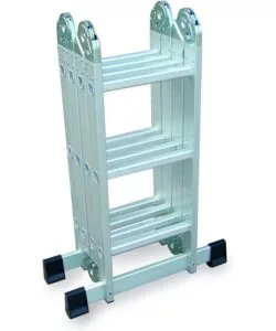 SCALA MULTIFUNZIONE ESSENZA "EVEREST 4X3" IN ALLUMINIO CON PORTATA MASSIMA 150 KG 27X35X92 CM