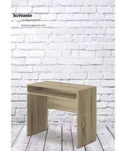 SCRIVANIA CON PIANO ESTRAIBILE COLORE ROVERE ARMONIA 90X45X74 CM