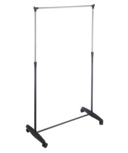 STENDER APPENDIABITI SINGOLO CON RUOTE, 81X40X90/160 CM