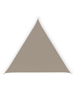TENDA VELA DA ESTERNO TRIANGOLARE OMBREGGIANTE ESSENZA POLIESTERE COLORE TORTORA 5X5X5 METRI