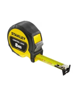 FLESSOMETRO STANLEY "CONTROL LOCK" MAGNETICO, 8 M X 25 MM.