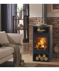Stufa a legna Panadero "Aurora" grigio 5,9 kW