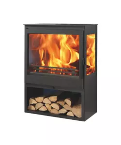 Stufa a legna Panadero "Onix 3V" grigio 7,8 kW