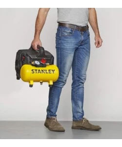 COMPRESSORE ARIA SILENZIATO STANLEY 6L 1HP
