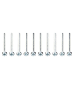 VITI PER SCATOLA PORTA PLACCA DIAMETRO 3,6X50 MM, 10 PEZZI