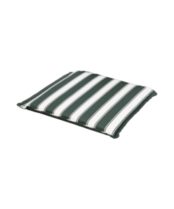 CUSCINO PER SEDIA DA ESTERNO CON FANTIASIA  A RIGHE VERDI, 38X38XH2.5 CM