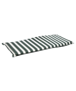 CUSCINO PER PANCHINA DA ESTERNO CON FANTASIA A RIGHE VERDI, 111X45XH2.5 CM