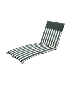 CUSCINO PER SDRAIO DA ESTERNO A RIGHE VERDI, 57X185X2,5 CM