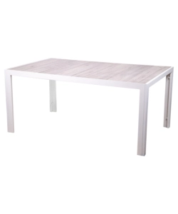 TAVOLO DA ESTERNO "GINGER" IN ALLUMINIO, COLORE GRIGIO, 165X100XH74 CM