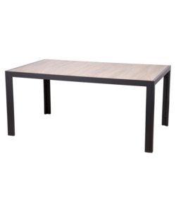 TAVOLO DA ESTERNO "GINGER" IN ALLUMINIO COLORE NATURALE, 165X100XH74 CM