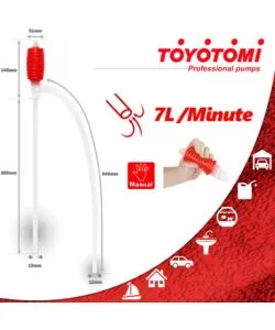 POMPA MANO UNIVERSALE PER STUFE A COMBUSTIBILE LIQUIDO ZIBRO, 60X7X7 CM