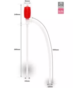 POMPA MANO UNIVERSALE PER STUFE A COMBUSTIBILE LIQUIDO ZIBRO, 60X7X7 CM