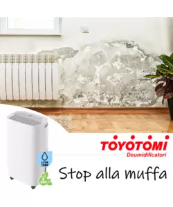 DEUMIDIFICATORE MOBILE "TD C 1412" CON DISPLAY LED, 10 LITRI