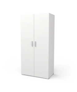 ARMADIO "IZZY" 2 ANTE BIANCO OPACO, 90,3X51,7X185,7 CM
