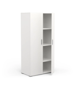 ARMADIO "IZZY" 2 ANTE BIANCO OPACO, 90,3X51,7X185,7 CM