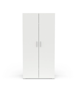 ARMADIO "IZZY" 2 ANTE BIANCO OPACO, 90,3X51,7X185,7 CM