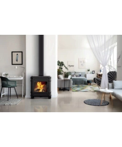 STUFA A LEGNA INVICTA "VOSGES" IN GHISA ANTRACITE 8 KW