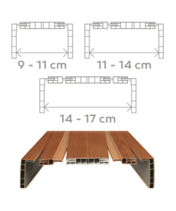 KIT TELAIO PER PORTE FORTE "MODULO" GRIGIO 110X220 CM