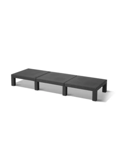 LETTINO PRENDISOLE "DAYTONA SUNLOUNGER" COLORE GRAFITE, 187,5X58X29 CM - KETER