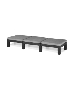 LETTINO PRENDISOLE "DAYTONA SUNLOUNGER" COLORE GRAFITE, 187,5X58X29 CM - KETER