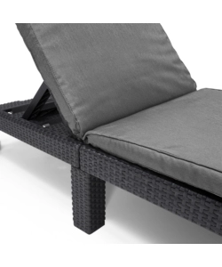 LETTINO PRENDISOLE "DAYTONA SUNLOUNGER" COLORE GRAFITE, 187,5X58X29 CM - KETER