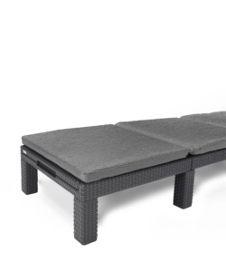 LETTINO PRENDISOLE "DAYTONA SUNLOUNGER" COLORE GRAFITE, 187,5X58X29 CM - KETER