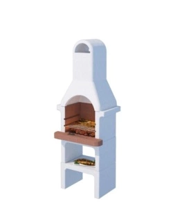 BARBECUE A CARBONELLA IN CEMENTO "MINORCA", 65X49X182 CM - LINEA VZ