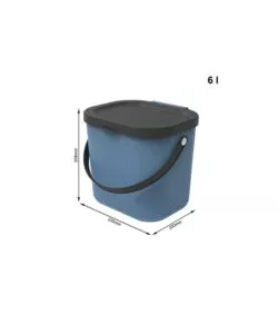 PATTUMIERA "ALBULA" BLU 6 LITRI