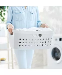 CESTA PORTABIANCHERIA "JONA" COLORE BIANCO DA 39 LITRI