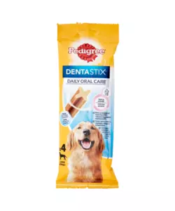 SNACK IGIENE ORALE PER CANI DI TAGLIA GRANDE PEDIGREE "DENTASTIX", 4 PEZZI