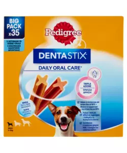 SNACK IGIENE ORALE PER CANI DI TAGLIA PICCOLA PEDIGREE "DENTASTIX", 35 PEZZI