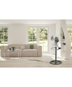 VENTILATORE DA APPOGGIO O DA PARETE 3 IN 1 CON PALE DIAMETRO 45 CM, 80 W