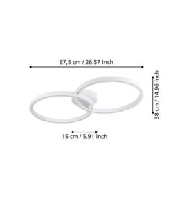 PLAFONIERA LED DA INTERNO EGLO "AMANDOLO" BIANCO 2700-6500K