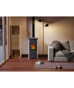 STUFA A LEGNA VULCANIA "TINA" BIANCO 5,6 KW