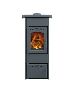 STUFA A LEGNA VULCANIA "TINA" BIANCO 5,6 KW